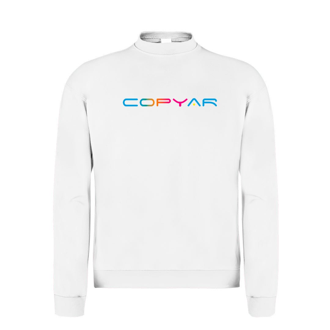 Sudadera blanca unisex - copyar.es